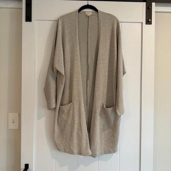 DONNI. Striped Rib‎ Cardigan OSFA - Picture 1 of 6